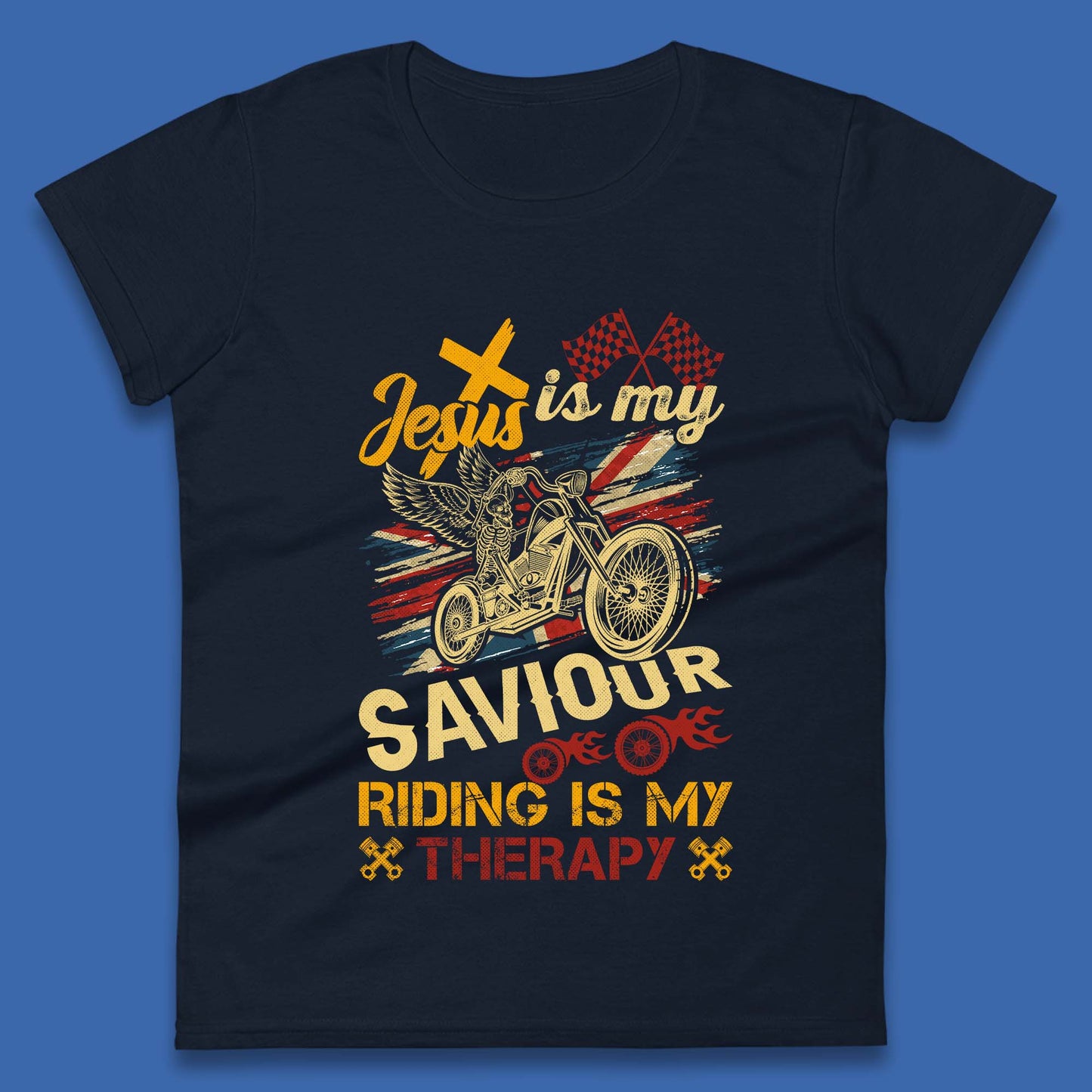 Riding Is My Therapy Womens T-Shirt