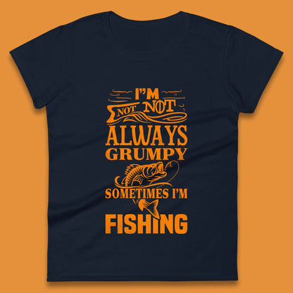 Grumpy Fisherman Womens T-Shirt