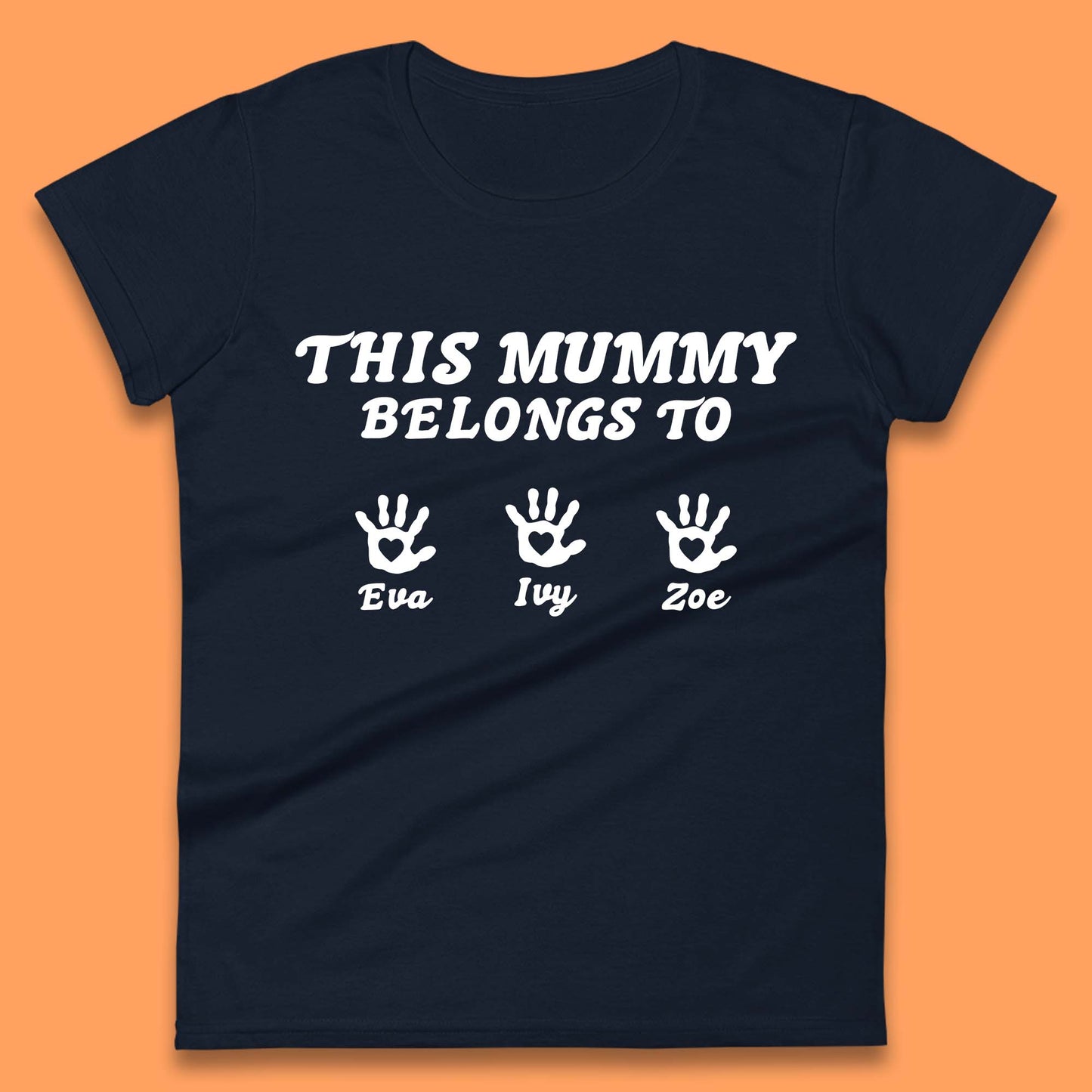 Personalised This Mummy Belongs Womens T-Shirt