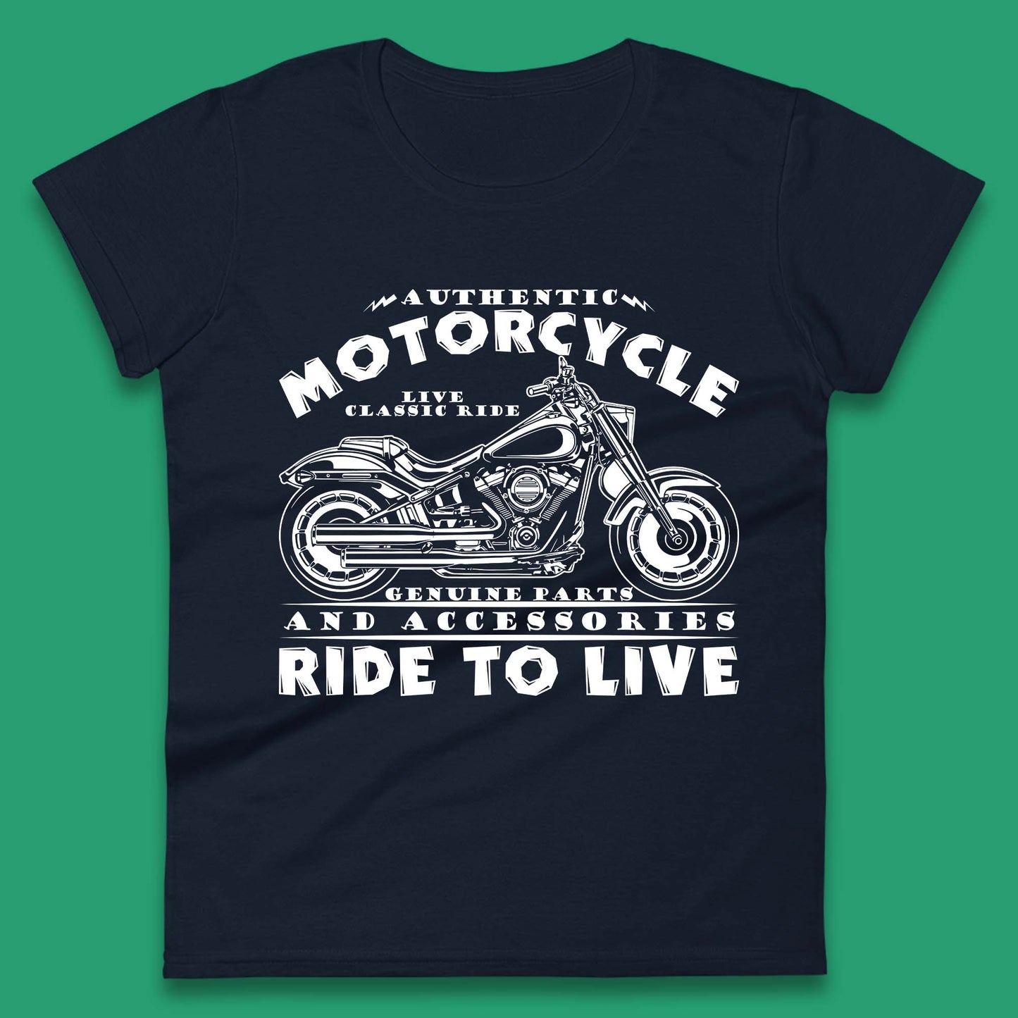 Motorcycle Ride To Live Womens T-Shirt