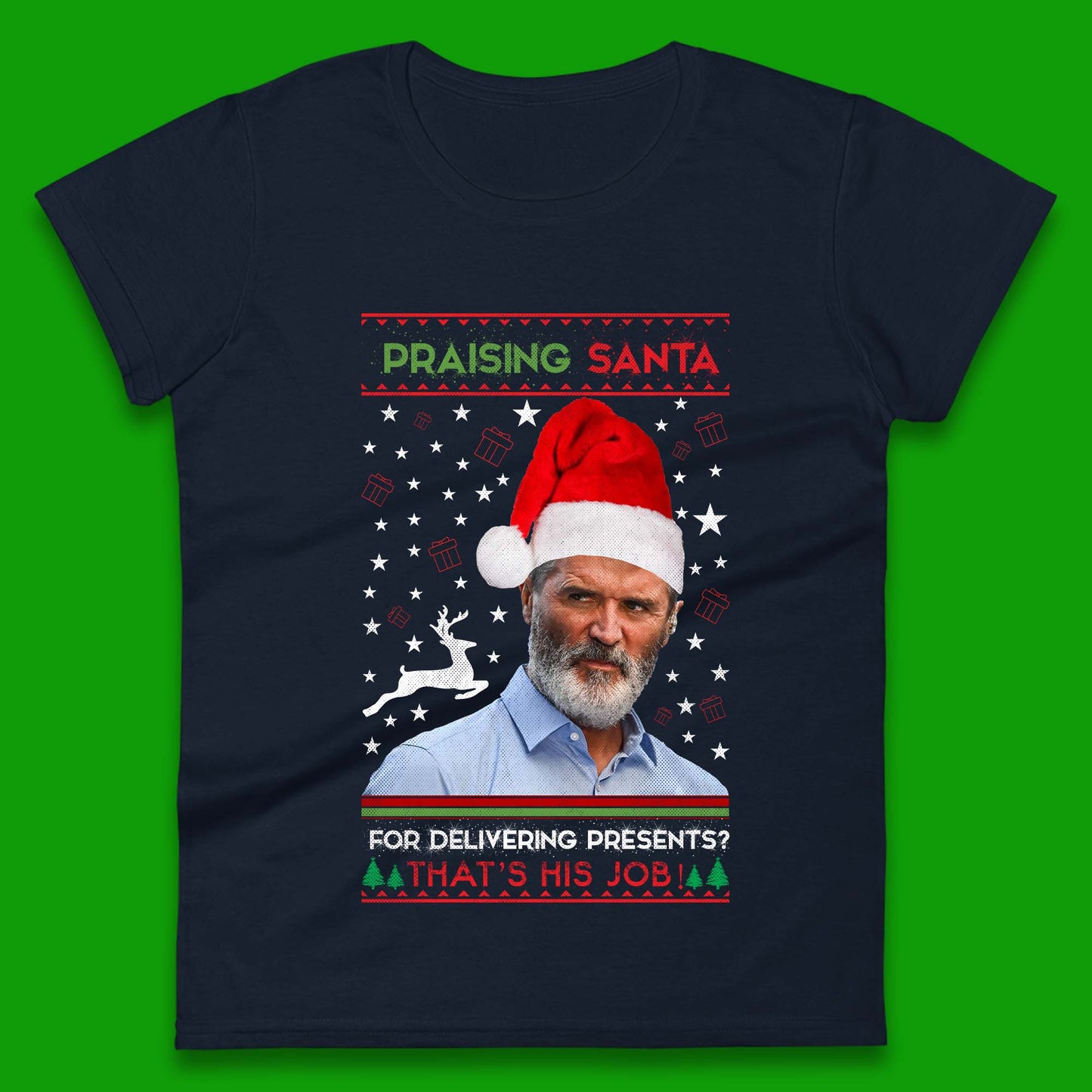 roy keane christmas womens t shirt