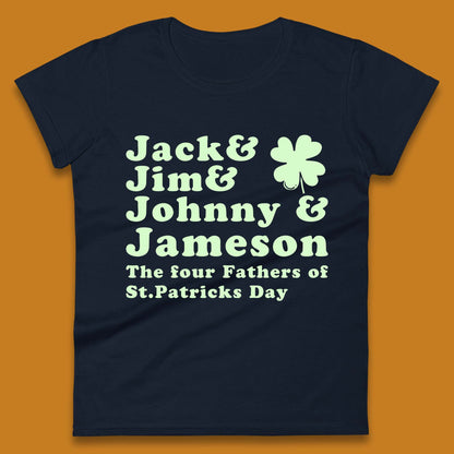 The Four Fathers of St. Patrick's Day Womens T-Shirt