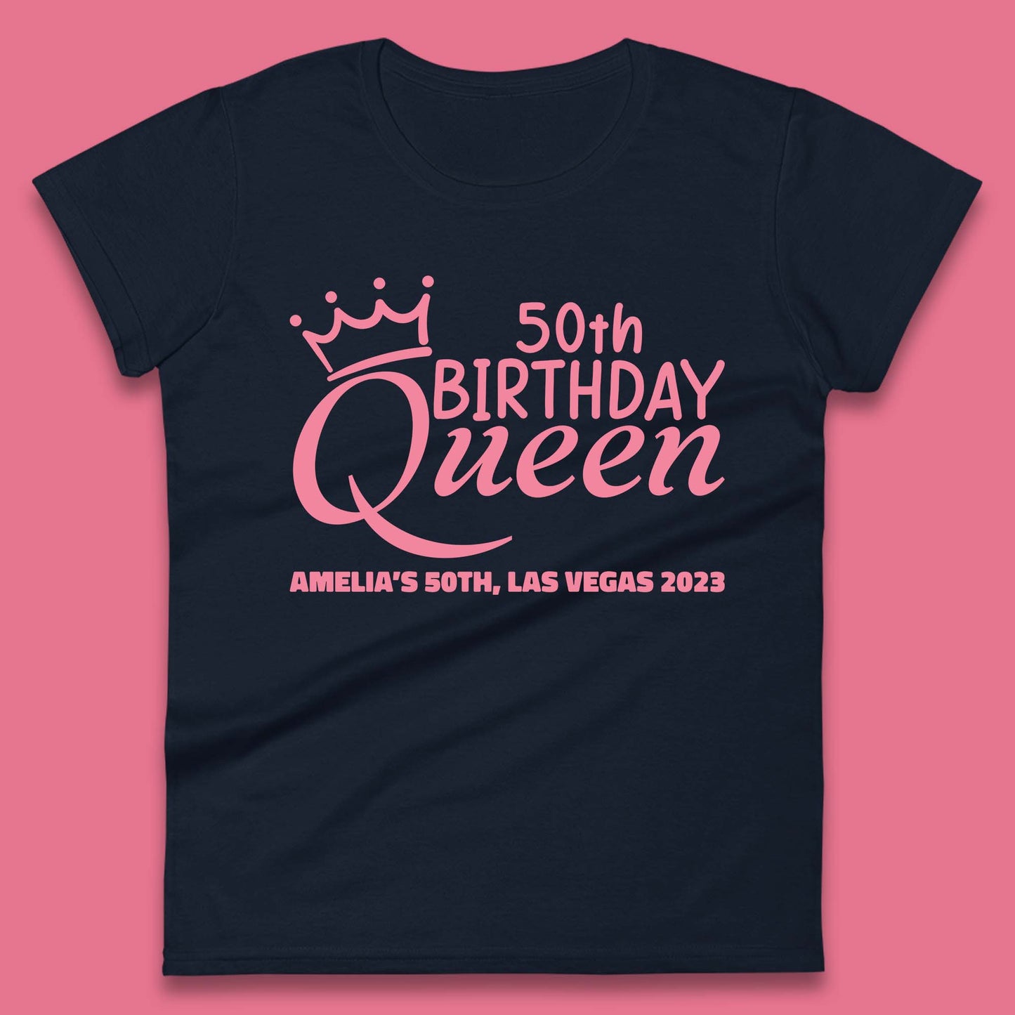 Personalised Birthday Queen Custom Birthday Year Your Name City And Year Birthday Party Womens Tee Top