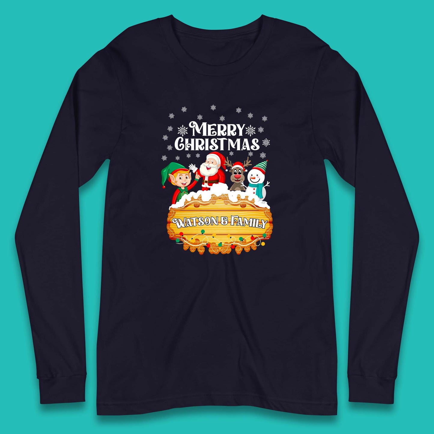 watson family christmas long sleeve t shirt