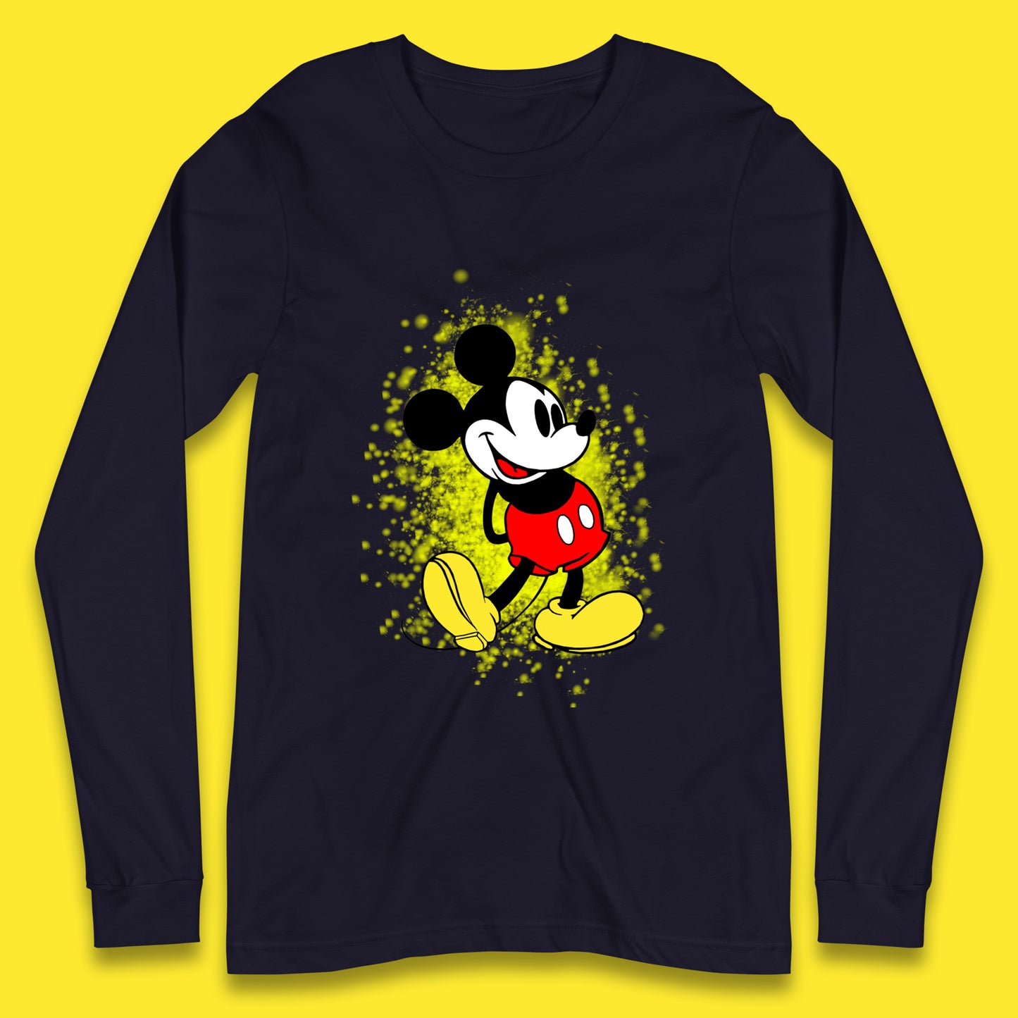 Disney Vintage Mickey Mouse Cartoon Character Disneyland Vacation Trip Disney World Long Sleeve T Shirt