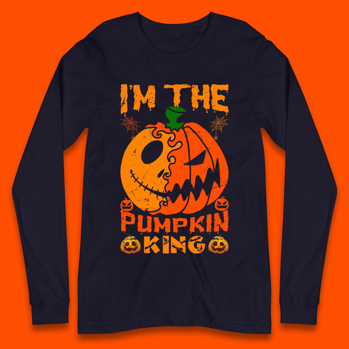 jack skellington pumpkin long sleeve t shirt