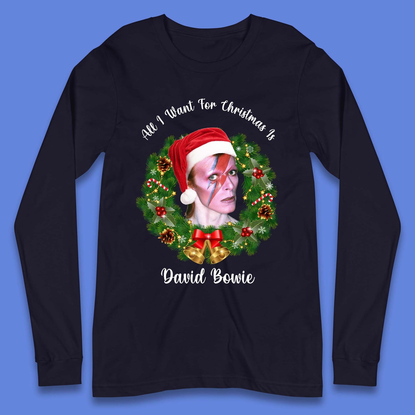 David Bowie Christmas Long Sleeve T-Shirt