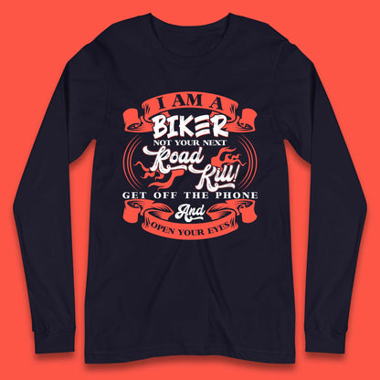 Biker Road Kill Long Sleeve T-Shirt