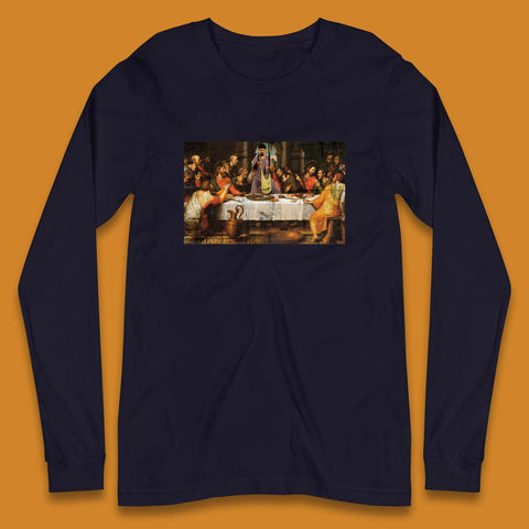 Jesus Quintana The Big Lebowski Dude Last Supper By Juan De Juanes Christmas Religious Christian Motives Long Sleeve T Shirt