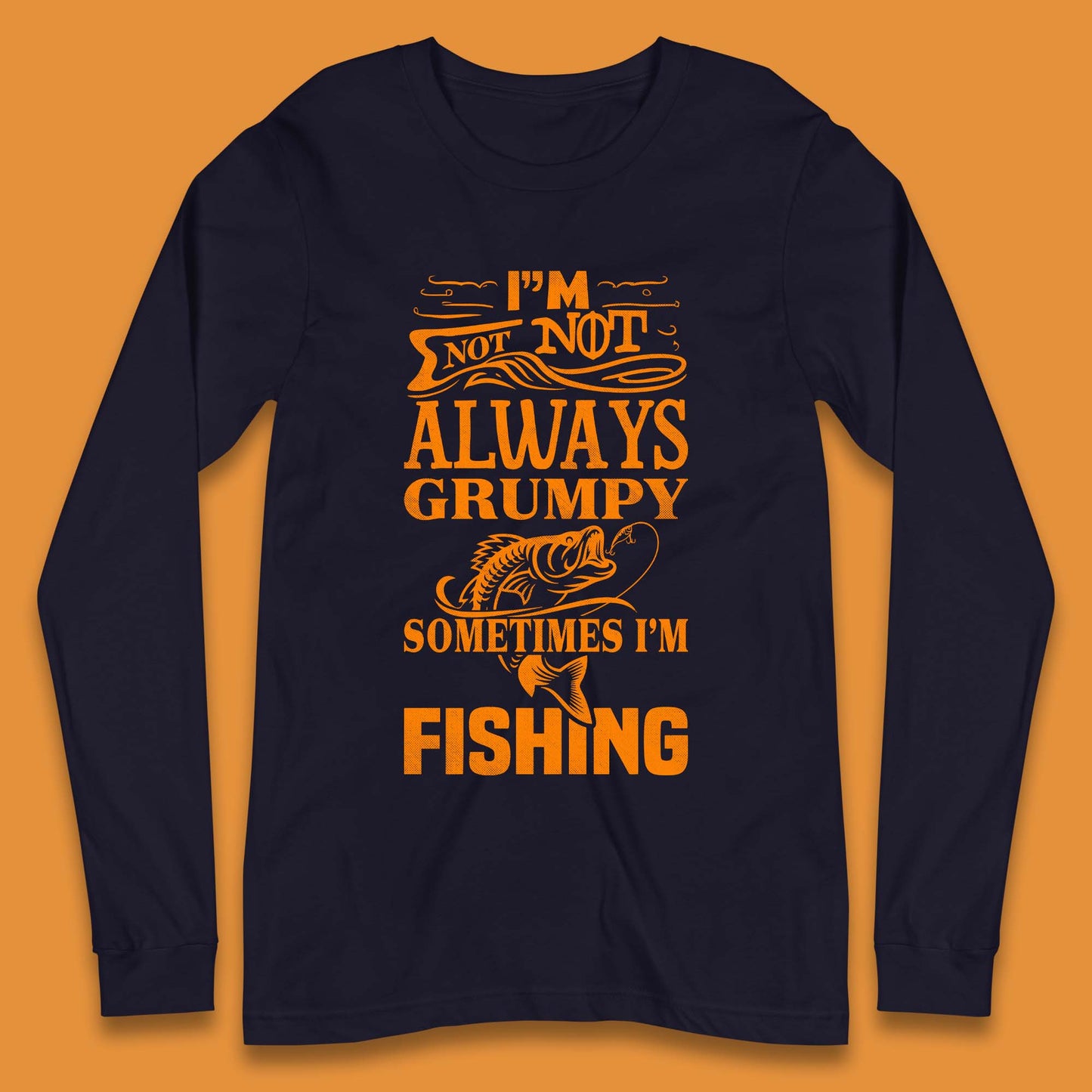 Grumpy Fisherman Long Sleeve T-Shirt