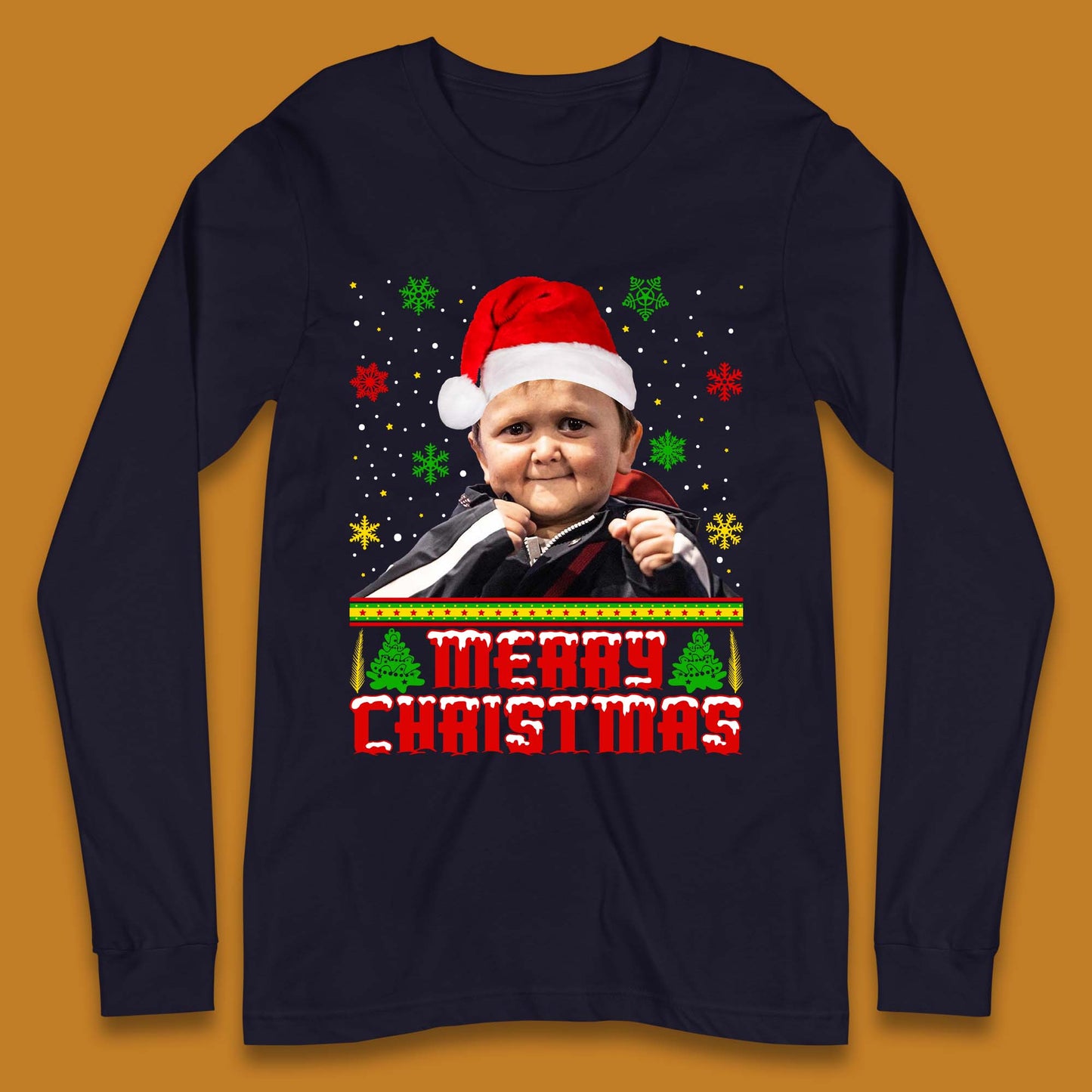 Hasbulla Mini Khabib Christmas Long Sleeve T-Shirt