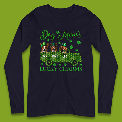 Personalised Dog Mom's Lucky Charms Long Sleeve T-Shirt