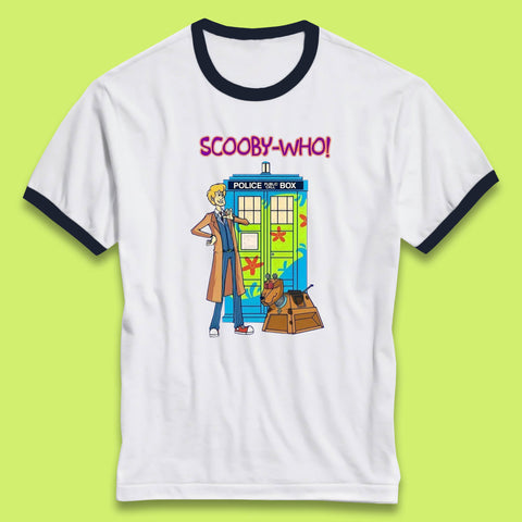 Scooby-Who Police Public Call Box  Scooby-Doo Doctor Who Tardis Police Box Ringer T Shirt
