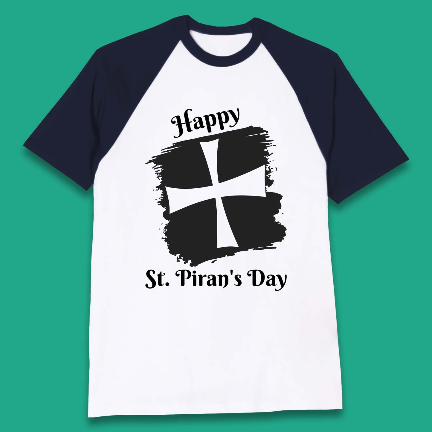 Saint Piran's Day Baseball T-Shirt