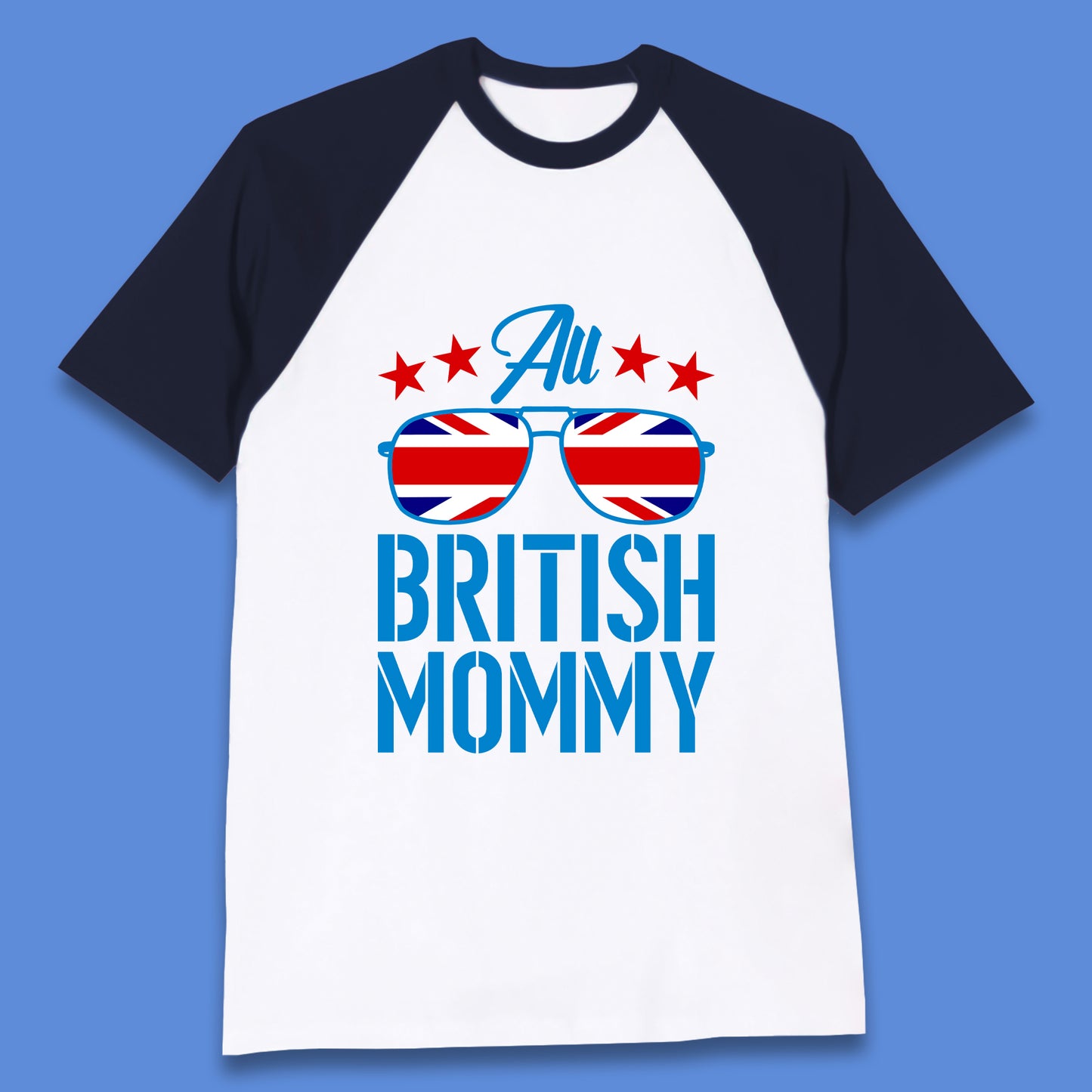 British Mommy Baseball T-Shirt