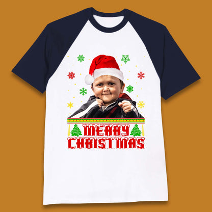 Hasbulla Mini Khabib Christmas Baseball T-Shirt