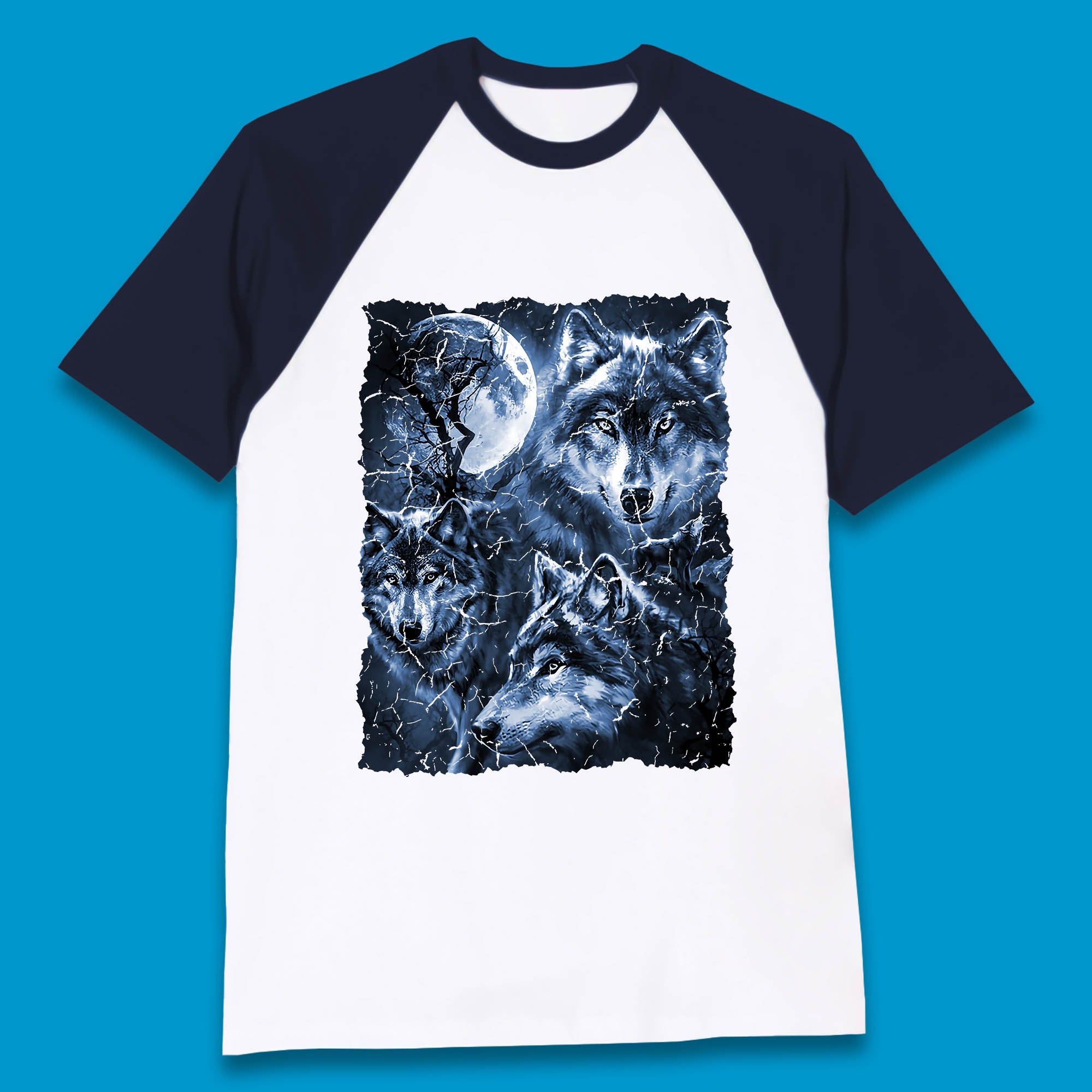 the mountain three wolf moon short sleeve tee