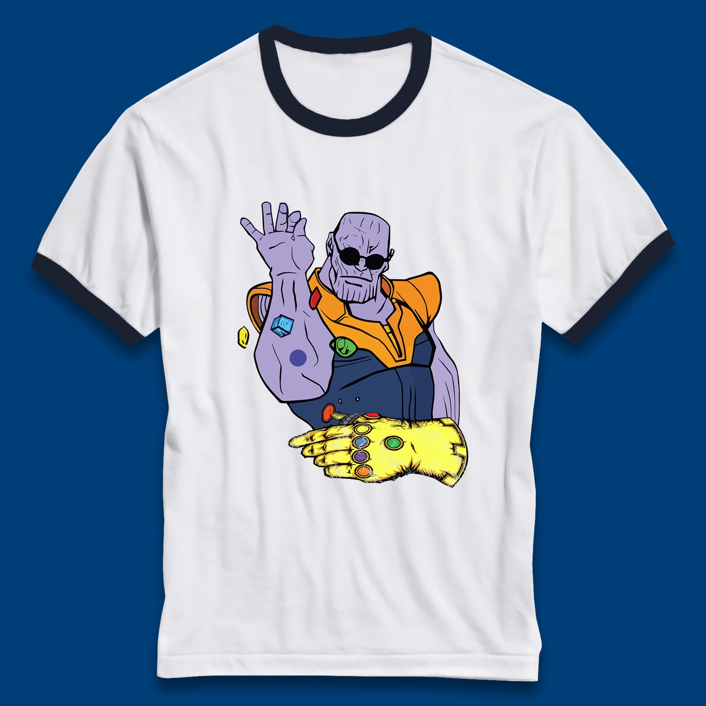 Thanos Infinity Stones Bae Avengers Infinity War Salt Bae Thanos Spoof Marvel Comics Infinity Gauntlet Ringer T Shirt