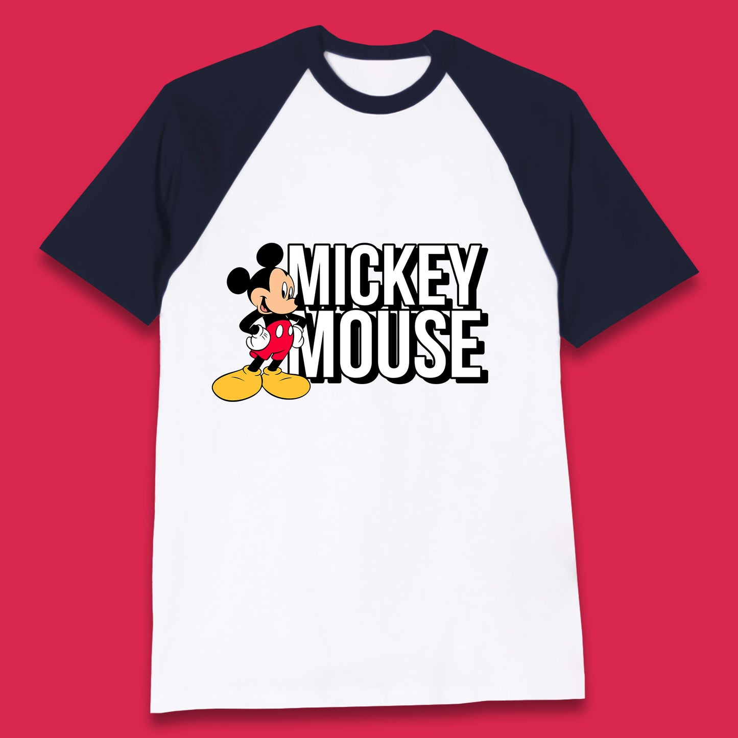 Disney Mickey Mouse Cartoon Character Disneyland Walt Disney Vacation Trip Disney World Baseball T Shirt