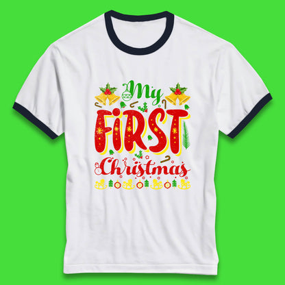 my first christmas ringer t shirt