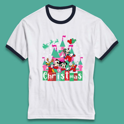 christmas disneyland ringer t shirt