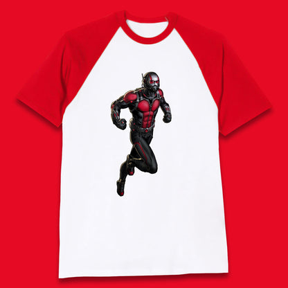 Ant Man and The Wasp Marvel Comics American Superhero Ant Man In Action Ant-Man Costume Avengers Movie Baseball T Shirt