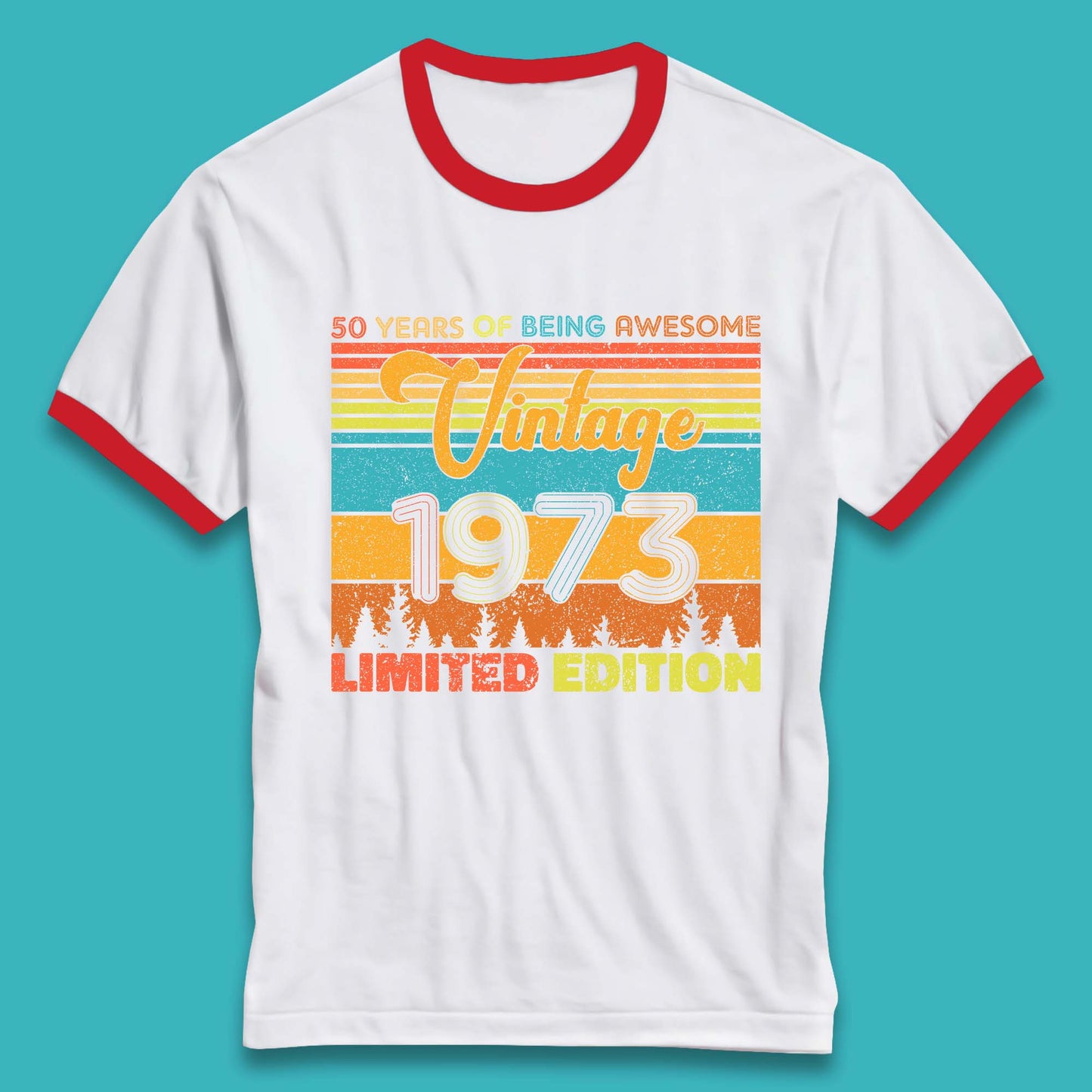 50 Years Of Being Awesome Vintage 1973 Limited Edition T Shirt 