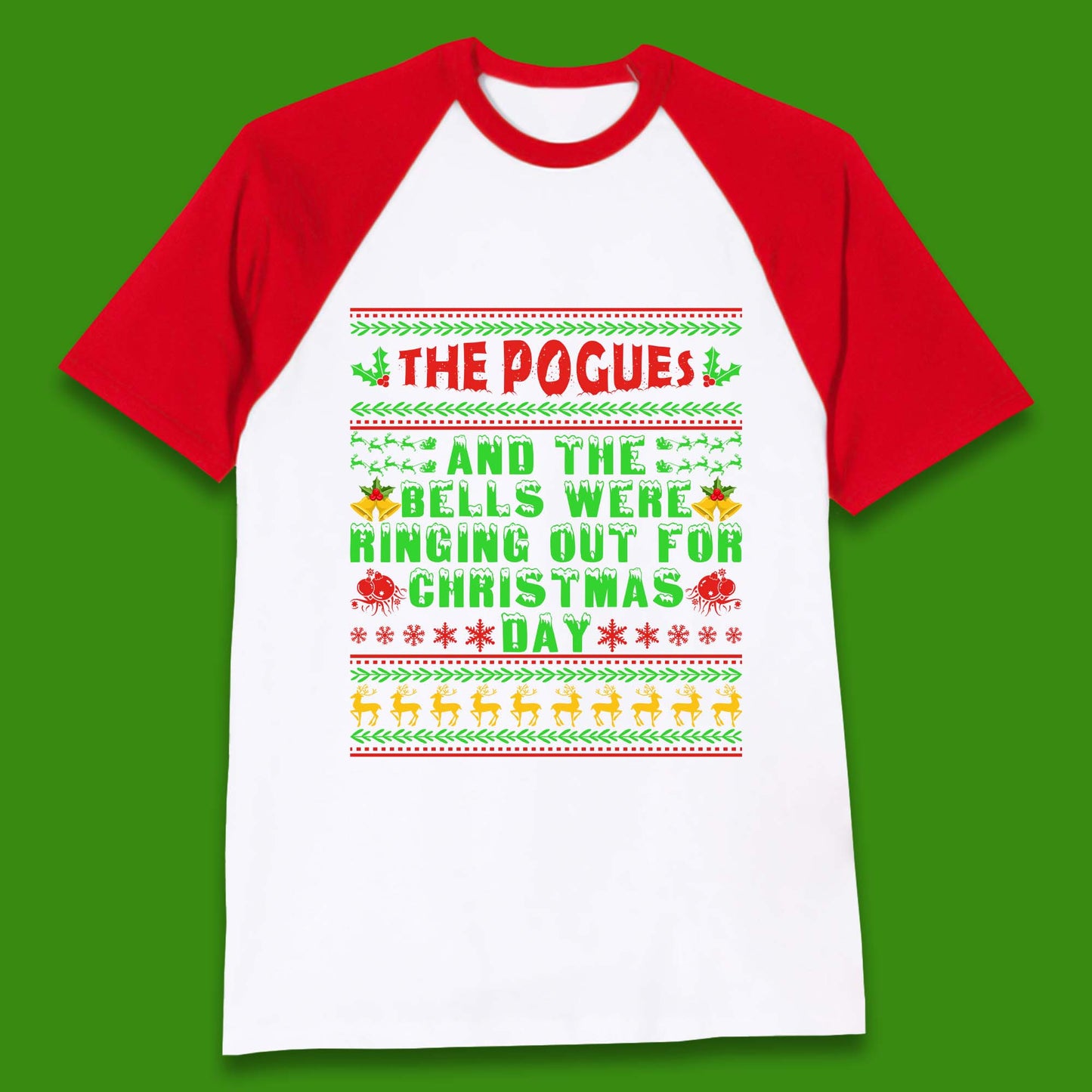 The Pogues Christmas Day Baseball T-Shirt