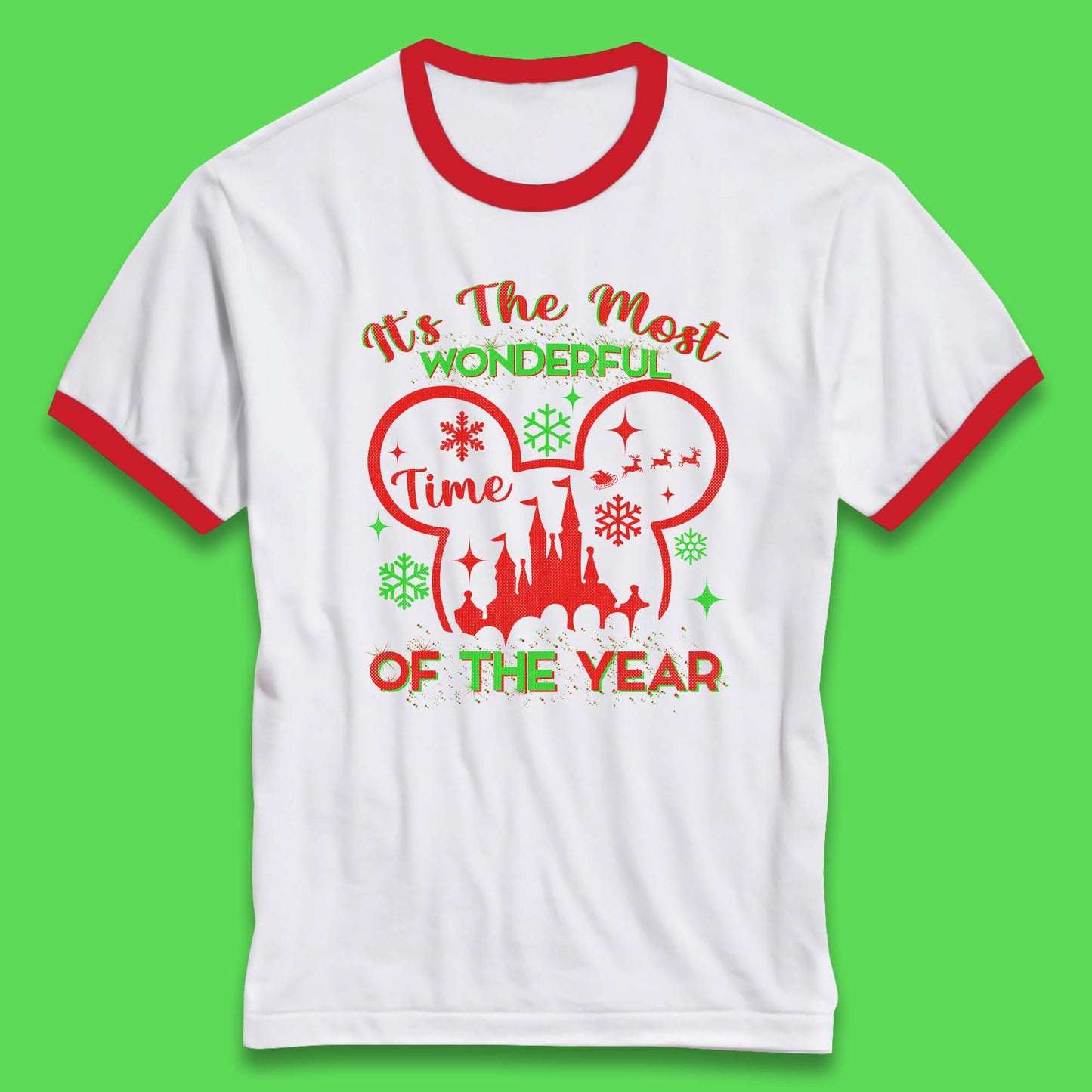 disney christmas ringer t shirt