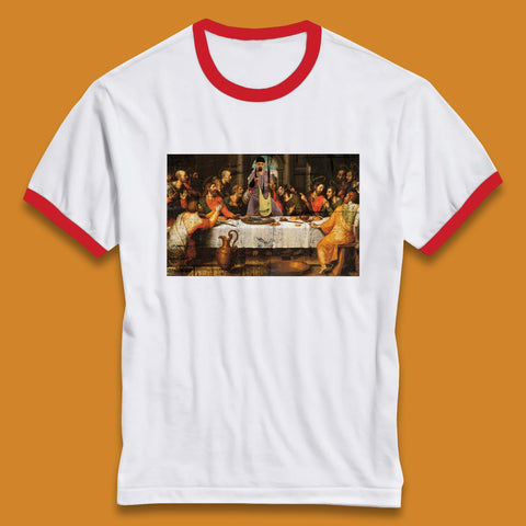 Jesus Quintana The Big Lebowski Dude Last Supper By Juan De Juanes Christmas Religious Christian Motives Ringer T Shirt