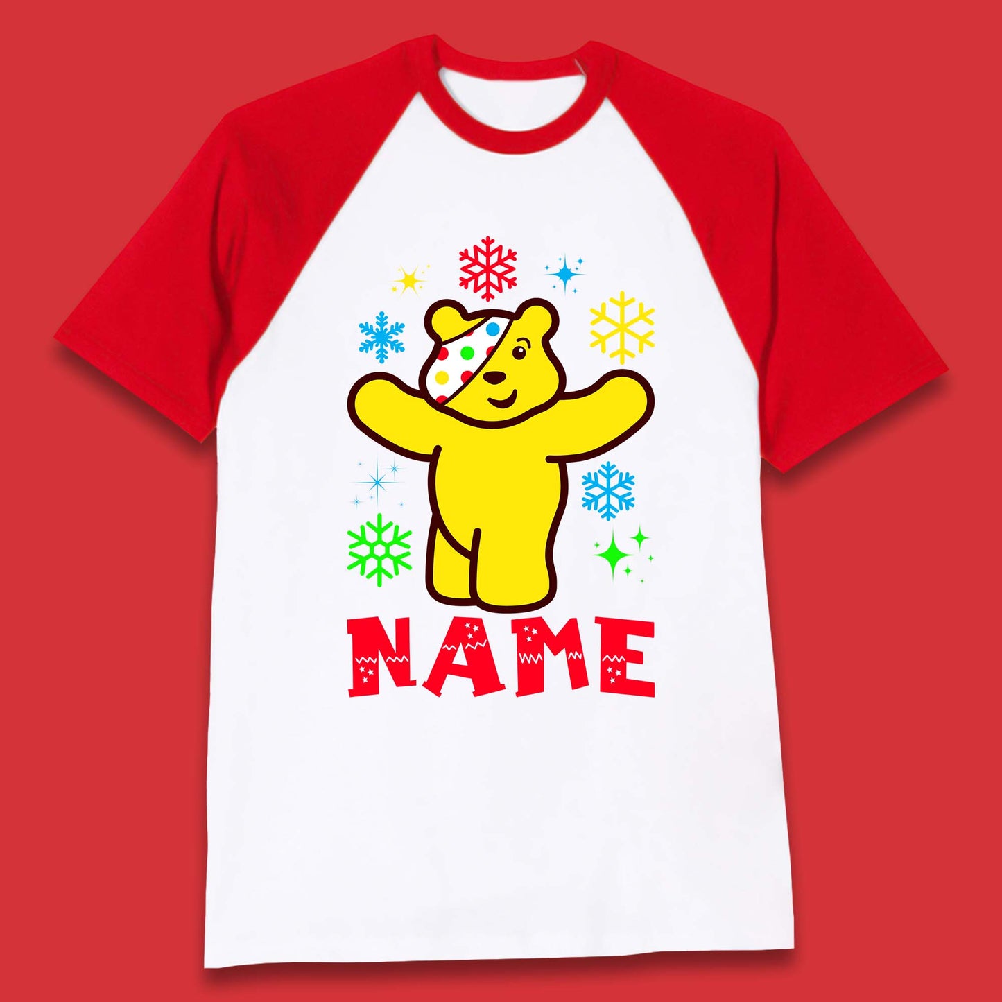 pudsey bear baseball t shirt