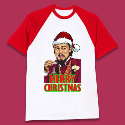 Leonardo DiCaprio Christmas Baseball T-Shirt