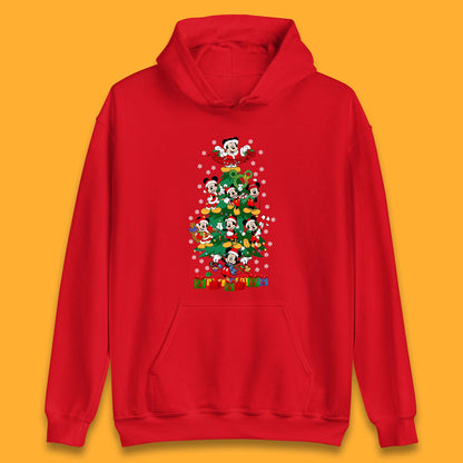 mickey mouse christmas tree hoodie