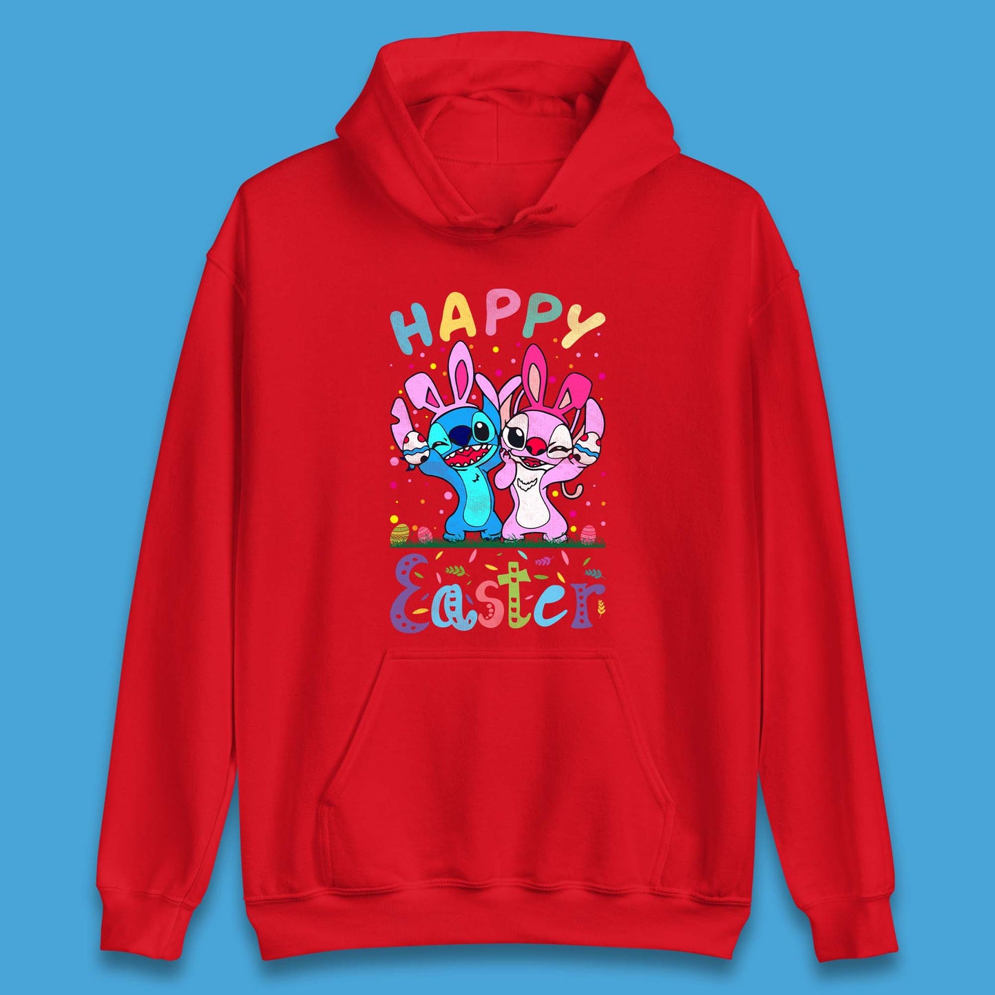 Happy Easter Stitch Unisex Hoodie