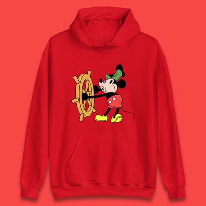 Classic Disney Mickey Mouse Steamboat Willie Disneyland Magic Kingdom Trip Unisex Hoodie