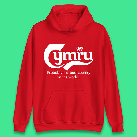 Cymru Probably The Best Country In The World Funny Carlsberg Wales Gift Unisex Hoodie