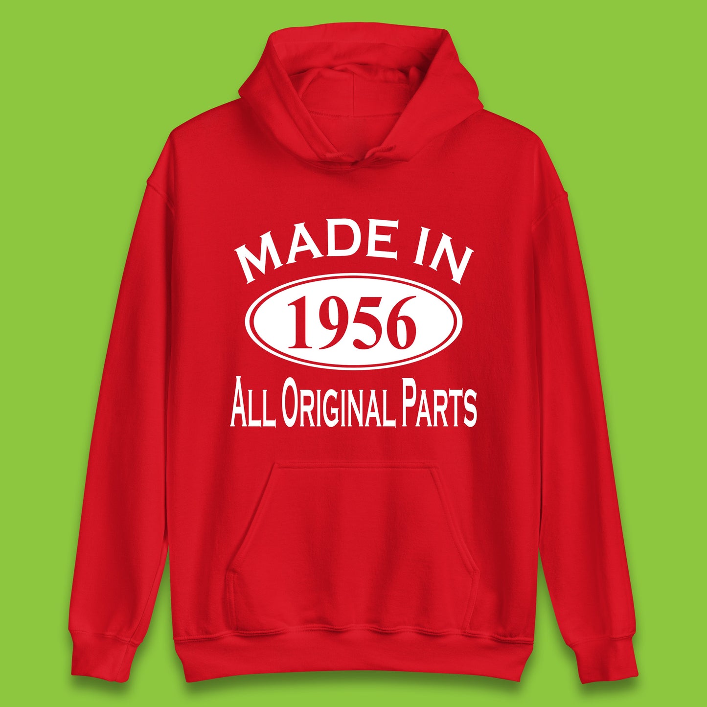 Made In 1956 All Original Parts Vintage Retro 67th Birthday Funny 67 Years Old Birthday Gift Unisex Hoodie