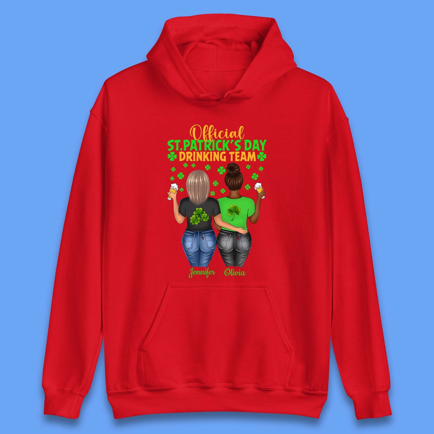 Personalised St. Patrick's Day Drinking Team Unisex Hoodie