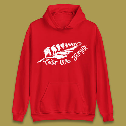 Lest We Forget Remembrance Day Military Honour Always Remember Our Heroes Unisex Hoodie