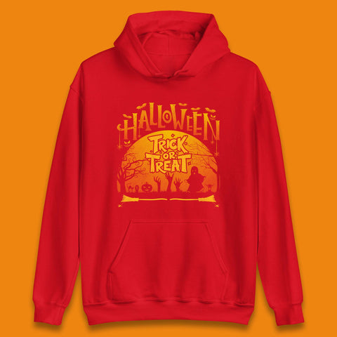 Halloween Trick Or Treat Horror Boo Ghost Creepy Zombie Hands Out Of Graveyard Unisex Hoodie