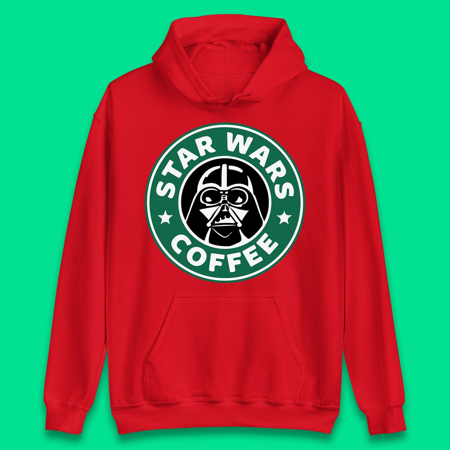 Sci-fi Action Adventure Movie Character Darth Vader Star Wars Coffee Starbucks Coffee Spoof Star Wars 46th Anniversary Unisex Hoodie