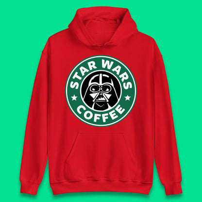 Sci-fi Action Adventure Movie Character Darth Vader Star Wars Coffee Starbucks Coffee Spoof Star Wars 46th Anniversary Unisex Hoodie