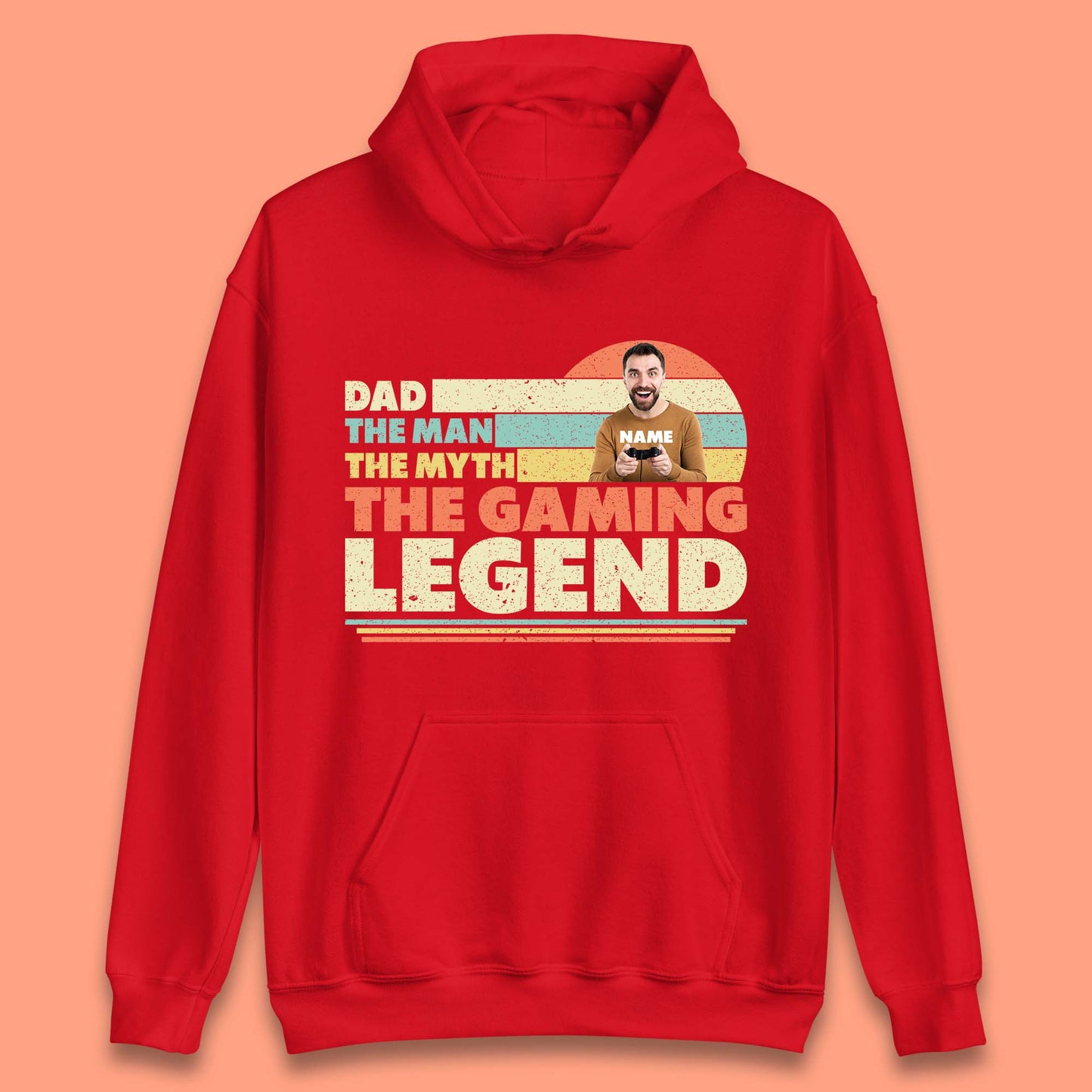 Personalised Dad The Gaming Legend Unisex Hoodie