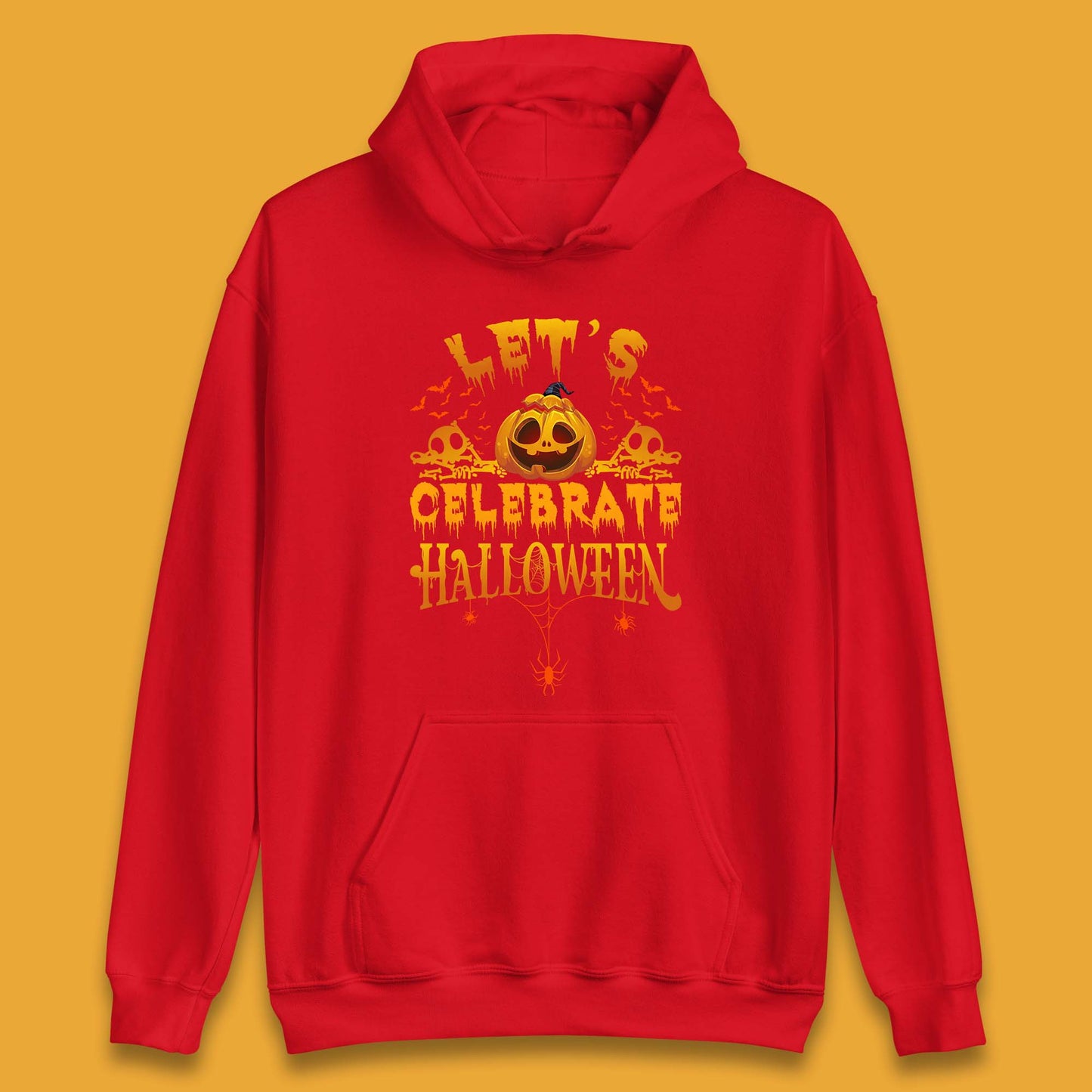 Let's Celebrate Halloween Horror Evil Pumpkin Scary Spooky Unisex Hoodie