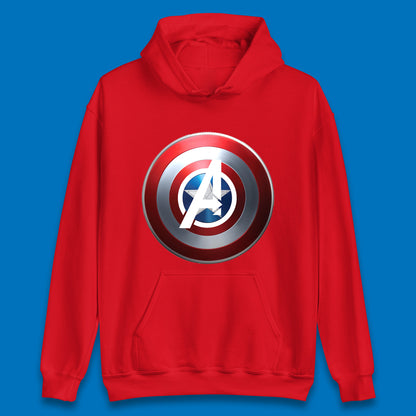 Captain America's Shield Marvel Avengers Captain America Cosplay The Captain Steven Rogers Unisex Hoodie