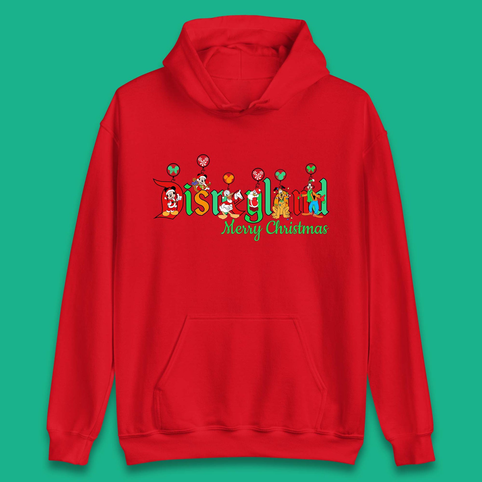 disneyland merry christmas disney mickey and friends hoodie