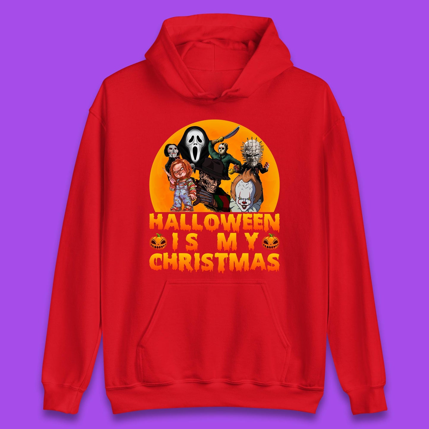 iconic horror movie characters hoodie