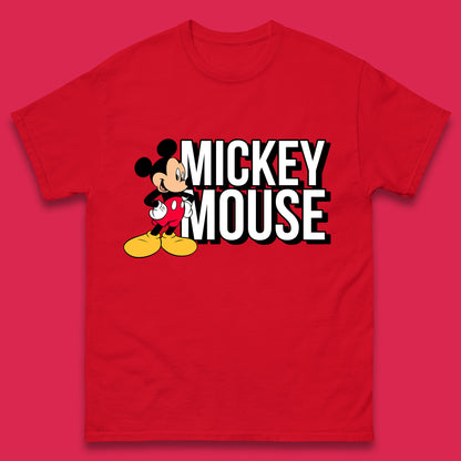 Disney Mickey Mouse Cartoon Character Disneyland Walt Disney Vacation Trip Disney World Mens Tee Top