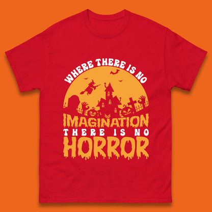 Where There Is No Imagination There Is No Horror Halloween Quote By Sir Arthur Conan Doyle Mens Tee Top