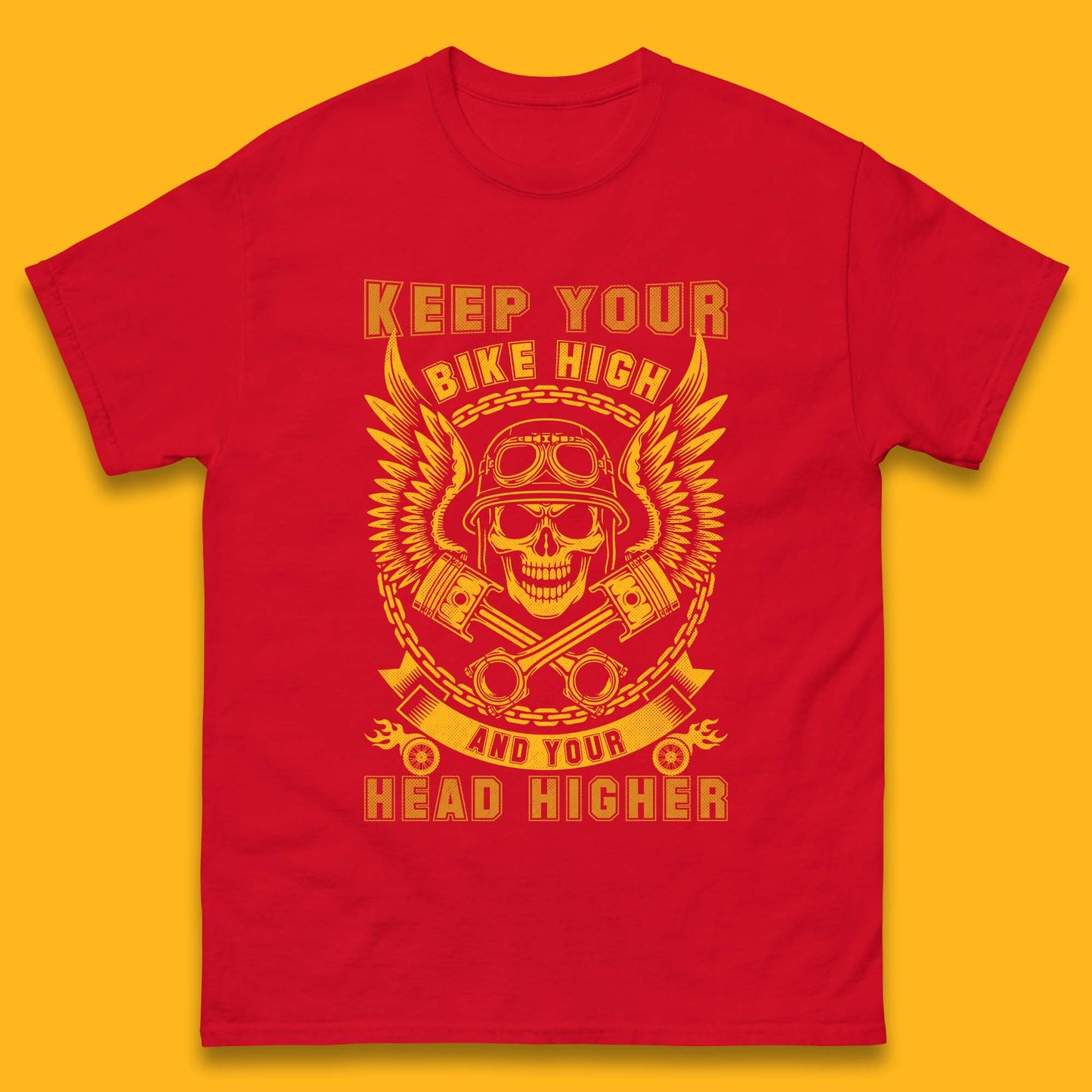 Keep Your Bike High Mens T-Shirt